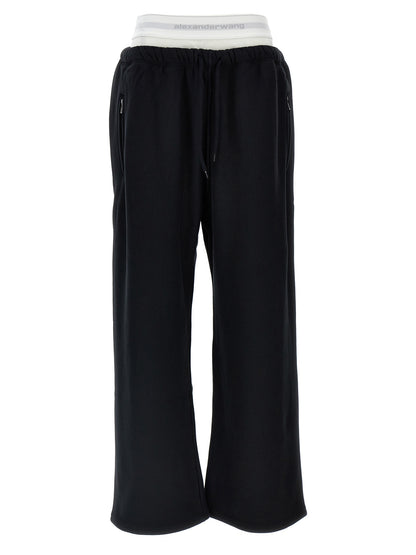 'Wide Leg W/ Logo Elastic Exposed Brief' joggers Pants