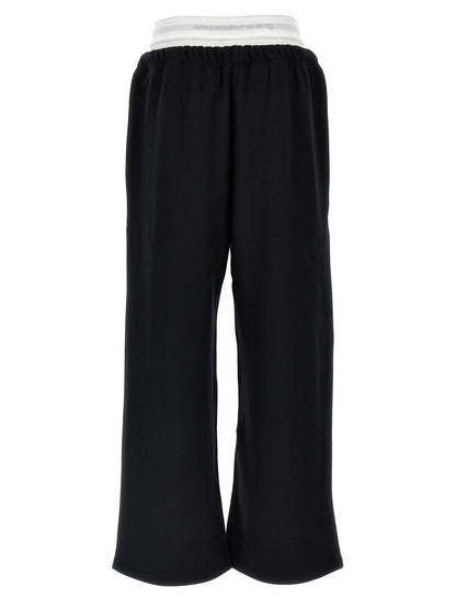 'Wide Leg W/ Logo Elastic Exposed Brief' joggers Pants