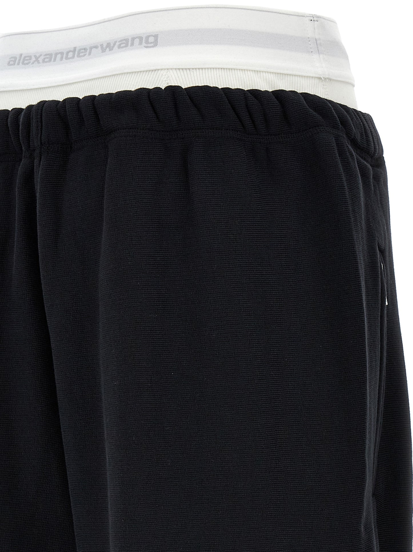 'Wide Leg W/ Logo Elastic Exposed Brief' joggers Pants