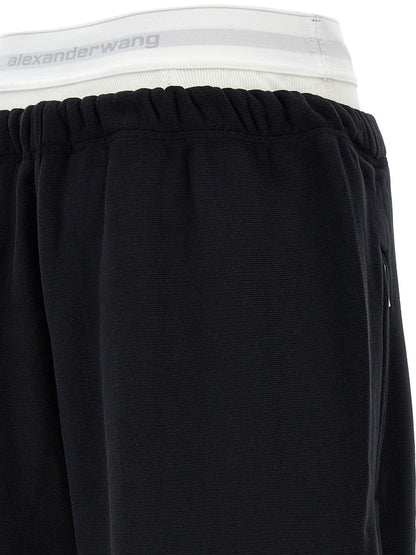 'Wide Leg W/ Logo Elastic Exposed Brief' joggers Pants