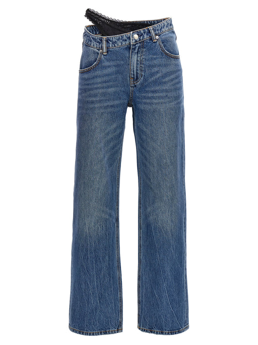'Dip Side Lace Undie' jeans Jeans