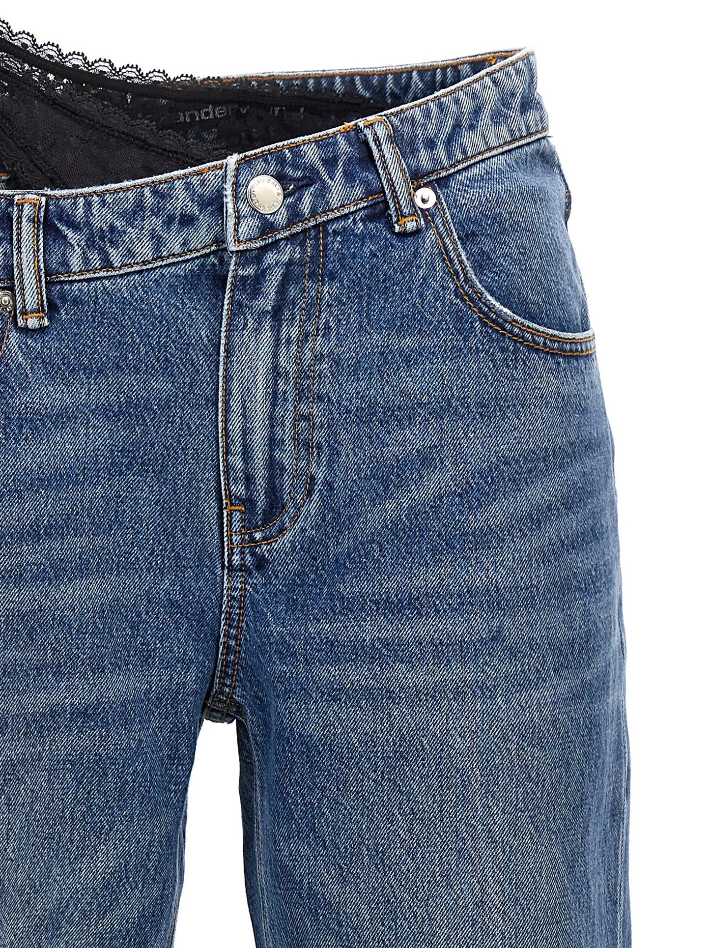 'Dip Side Lace Undie' jeans Jeans