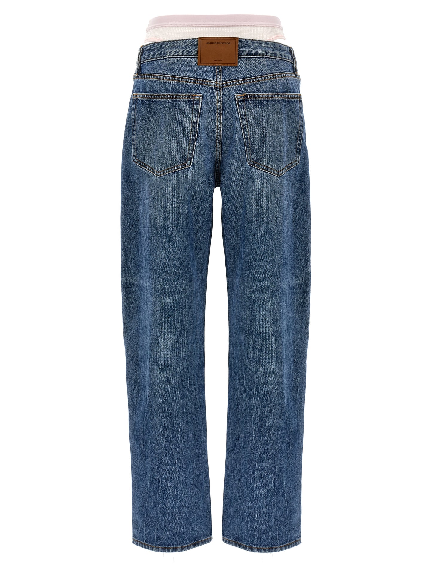 'Slit Hem Prestyle Hotfix Mesh Undie' jeans Jeans