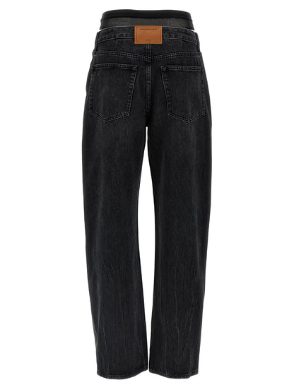'Slit Hem Prestyle Hotfix Mesh Undie' jeans Jeans