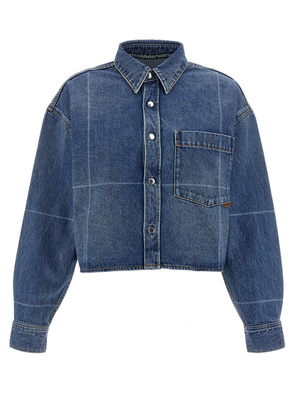Cropped denim shirt Shirt, blouse