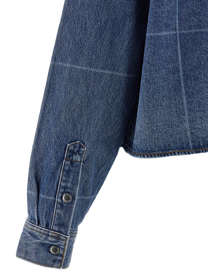 Cropped denim shirt Shirt, blouse