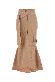 Blumarine 4j162a canvas long skirt