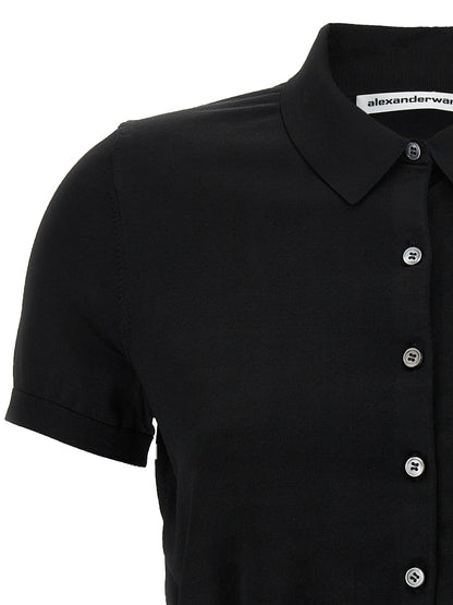 Logo patch polo shirt  Polo