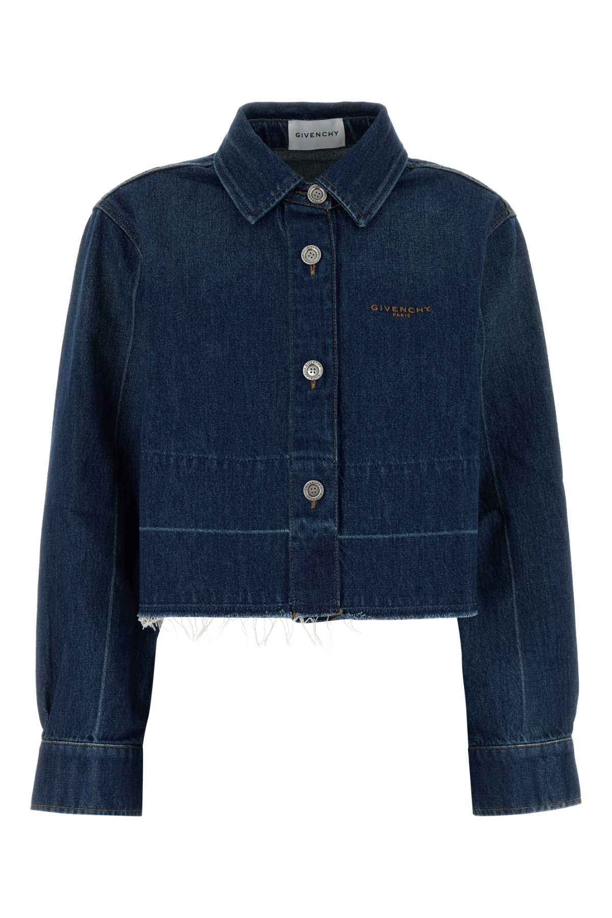 Givenchy Raw edge denim shirt