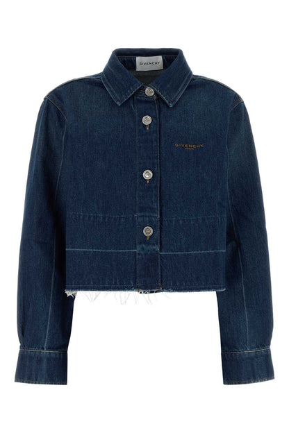 Givenchy Raw edge denim shirt