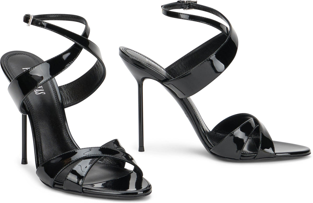 Lidia Sandals in Varnished Leather SHOES