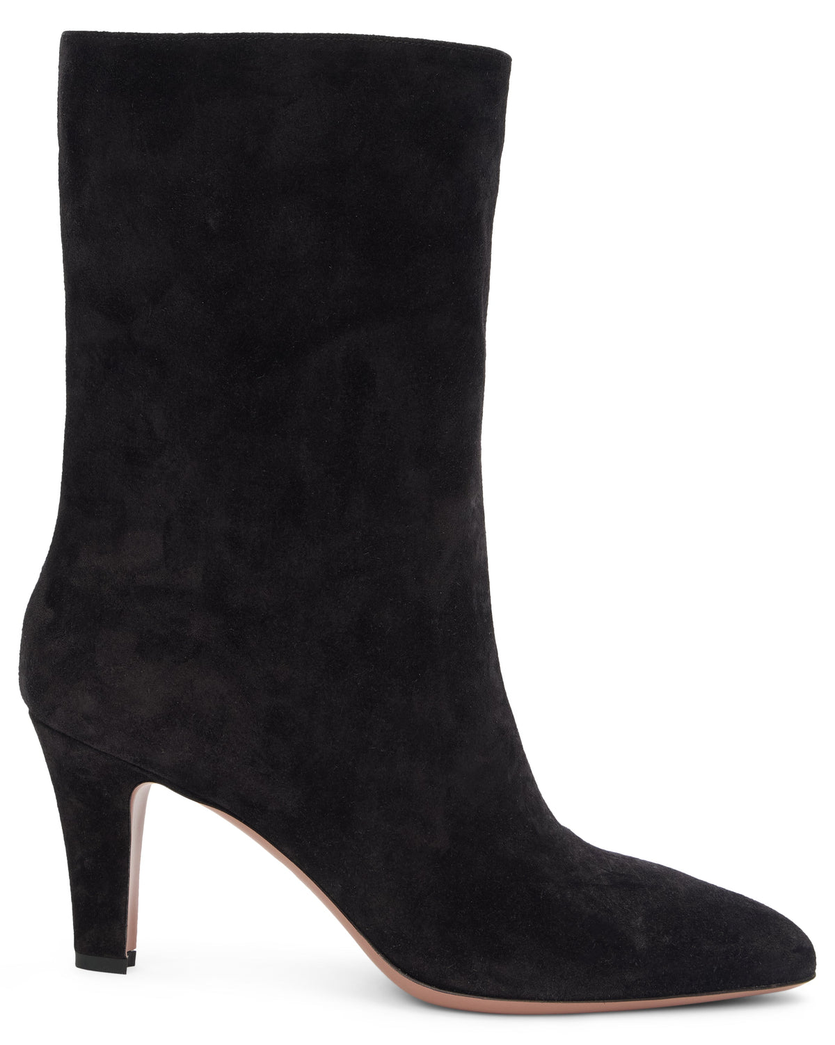 Suede ankle boot with heel SHOES