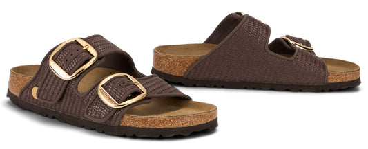 Arizona Big Buckle sandal in raffia SHOES