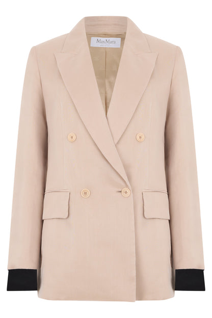 Double-breasted blazer in silk RTW