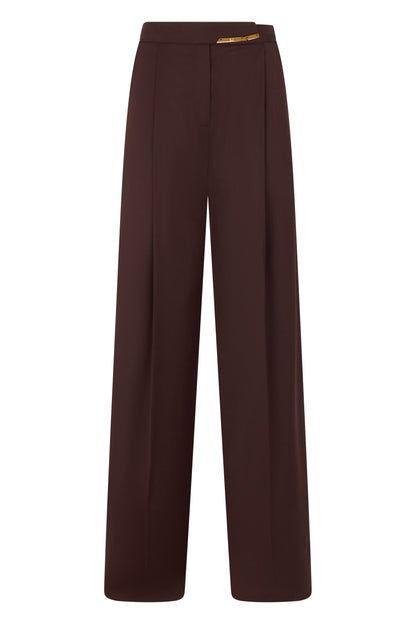 Wide-leg pants with metallic detail RTW