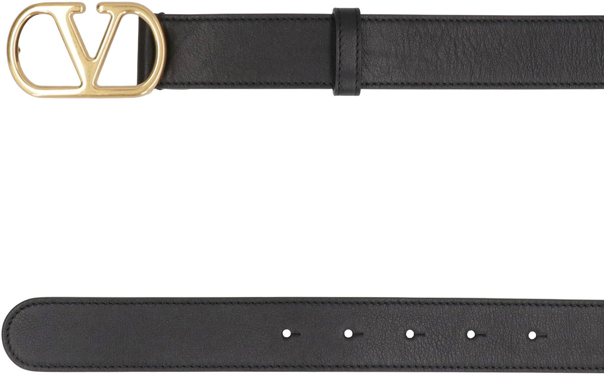 Valentino Garavani Vlogo Signature leather belt