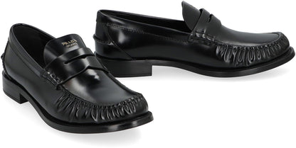 Prada Moccasins in brushed leather