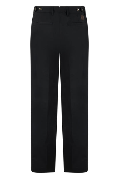 Trousers with pleats in wool blend RTW