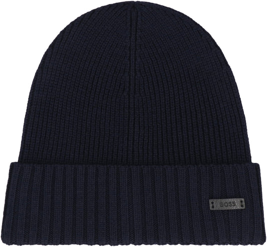 Beret made of virgin wool with logo RTW