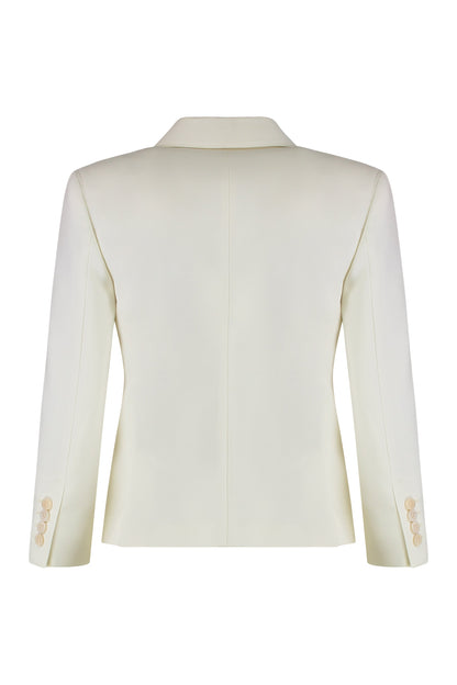 Crop blazer in wool fabric RTW