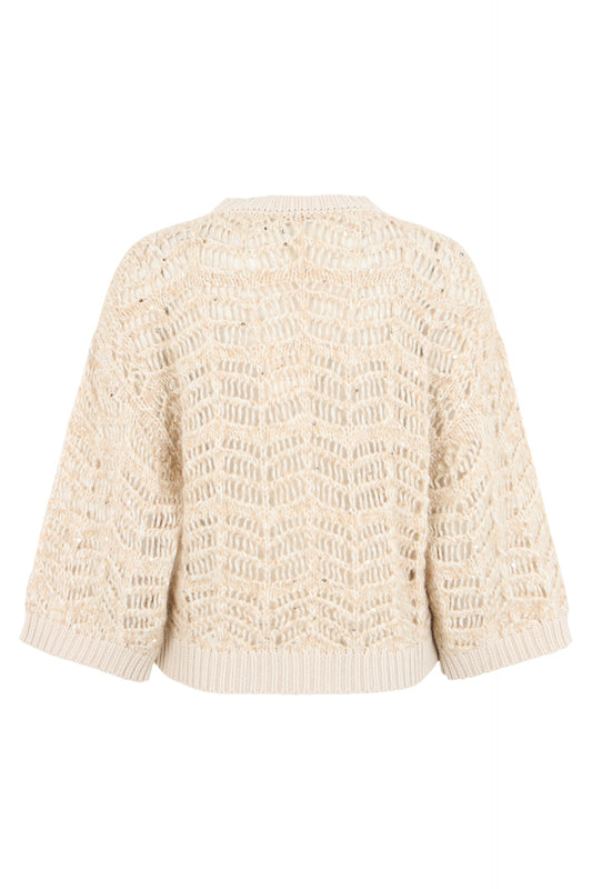 Lace sweater with sequins RTW