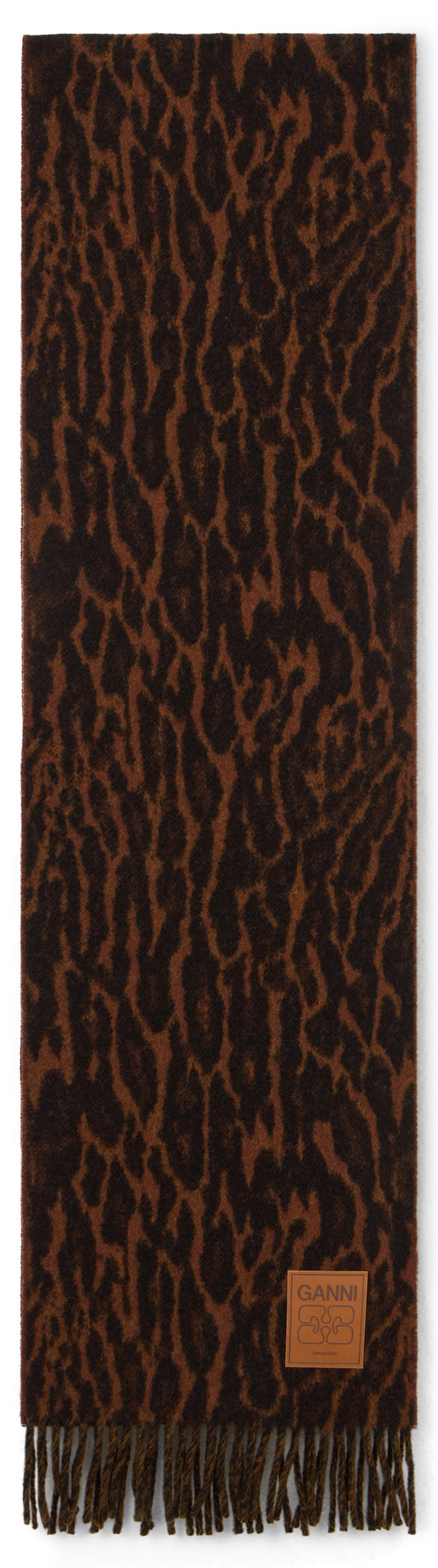 Animal print wool scarf ACC