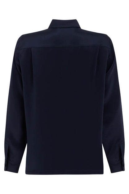 Silk shirt with long sleeves RTW