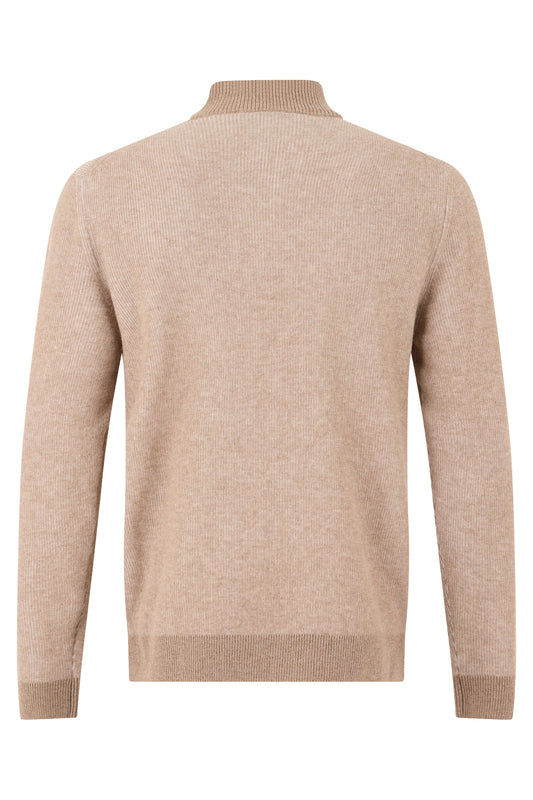 Wool sweater with high collar RTW