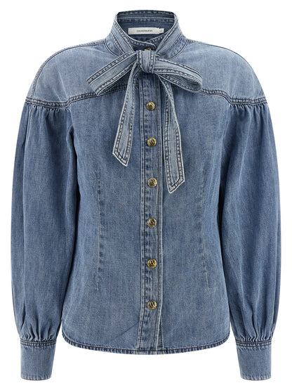 Denim shirt Shirt, blouse