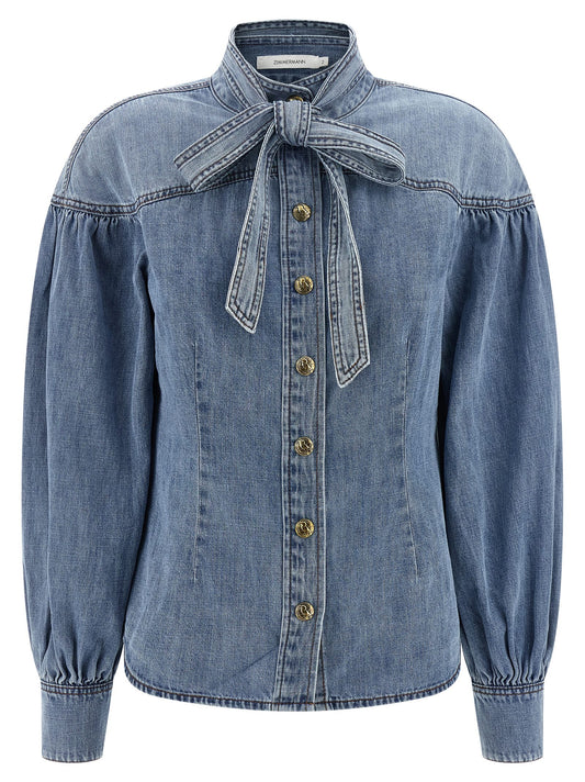 Denim shirt Shirt, blouse
