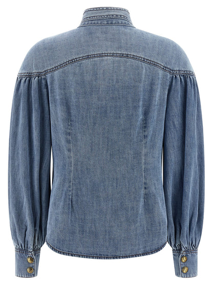 Denim shirt Shirt, blouse