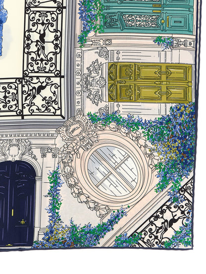 '90 Jardin Parisien' scarf Scarves, foulards