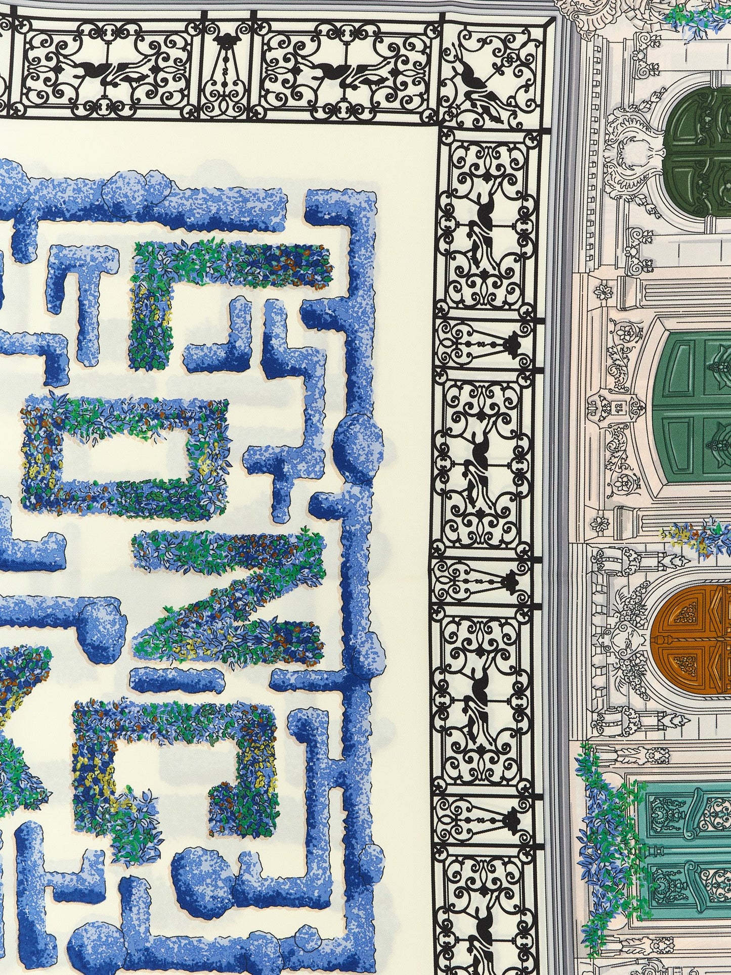 '90 Jardin Parisien' scarf Scarves, foulards