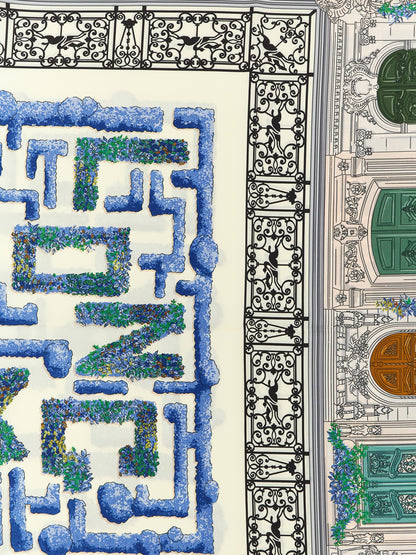 '90 Jardin Parisien' scarf Scarves, foulards