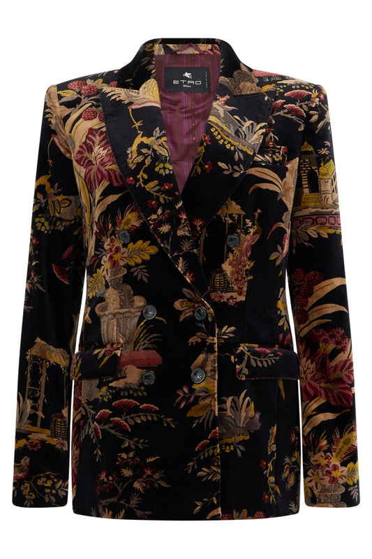 Floral double-breasted jacket RTW