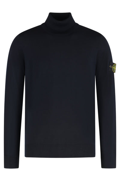 Stone Island Sweater with turtleneck in wool