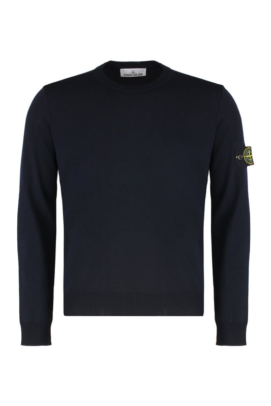 Stone Island Sweater with round neck in virgin wool