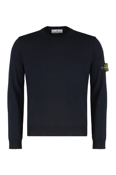 Stone Island Sweater with round neck in virgin wool