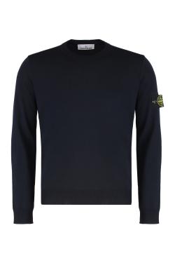 Stone Island Sweater with round neck in virgin wool