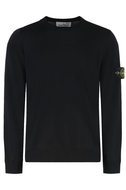 Stone Island virgin wool crew-neck sweater