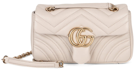 GG Marmont small shoulder bag in matelassé leather BAGS