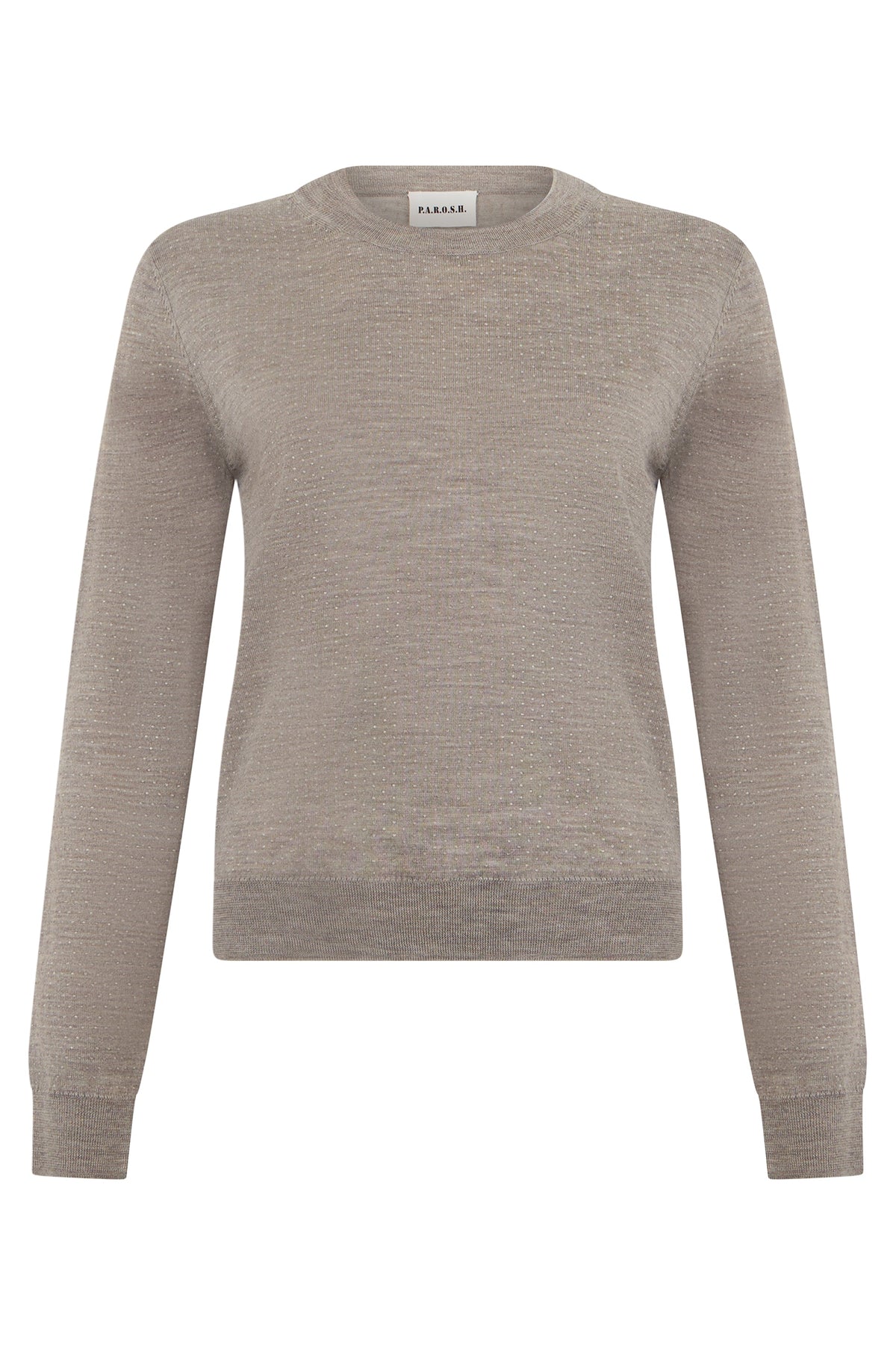 Wool sweater with rhinestones RTW