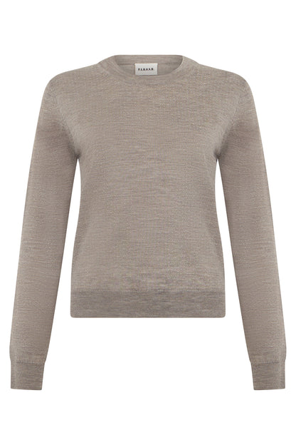 Wool sweater with rhinestones RTW