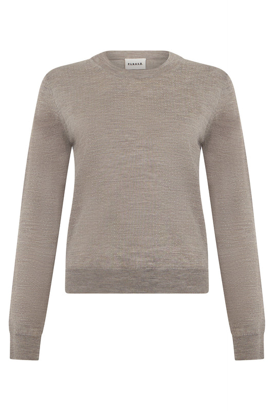 Wool sweater with rhinestones RTW
