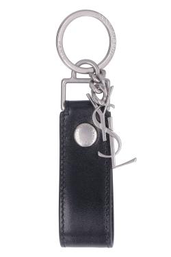 Saint Laurent Leather keychain with logo