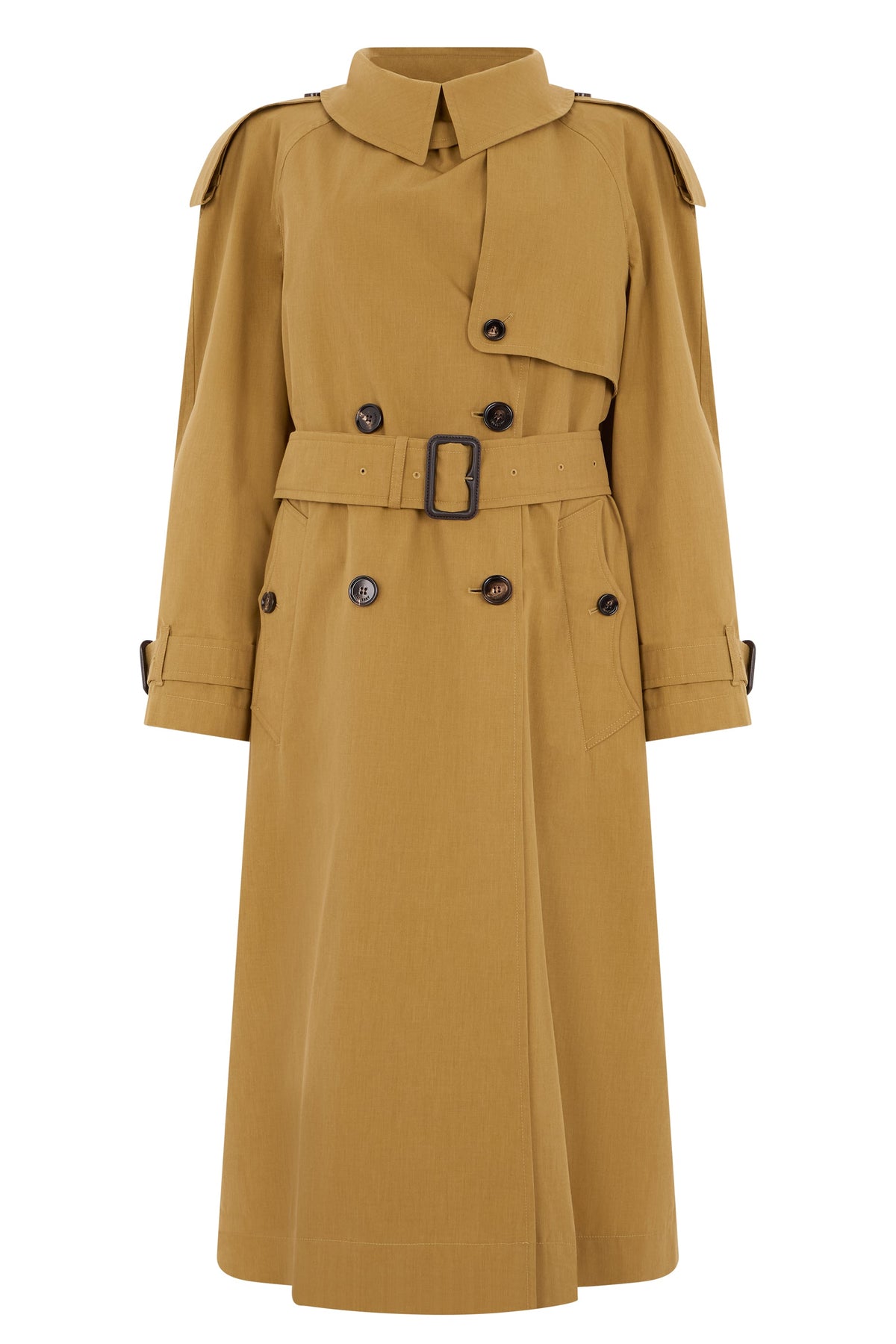 Long trench in blended cotton RTW
