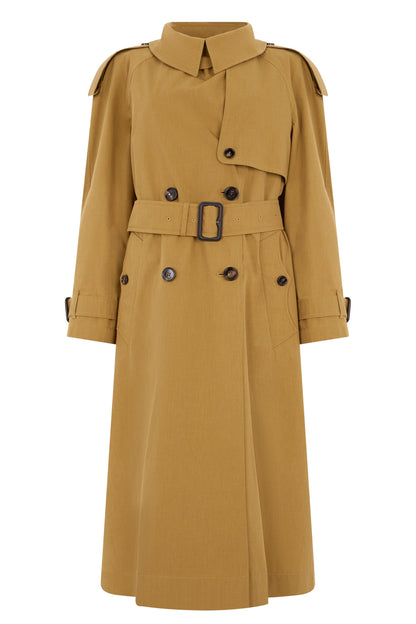 Long trench in blended cotton RTW