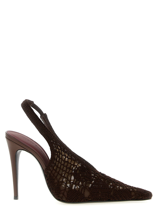 Crochet slingback Pumps