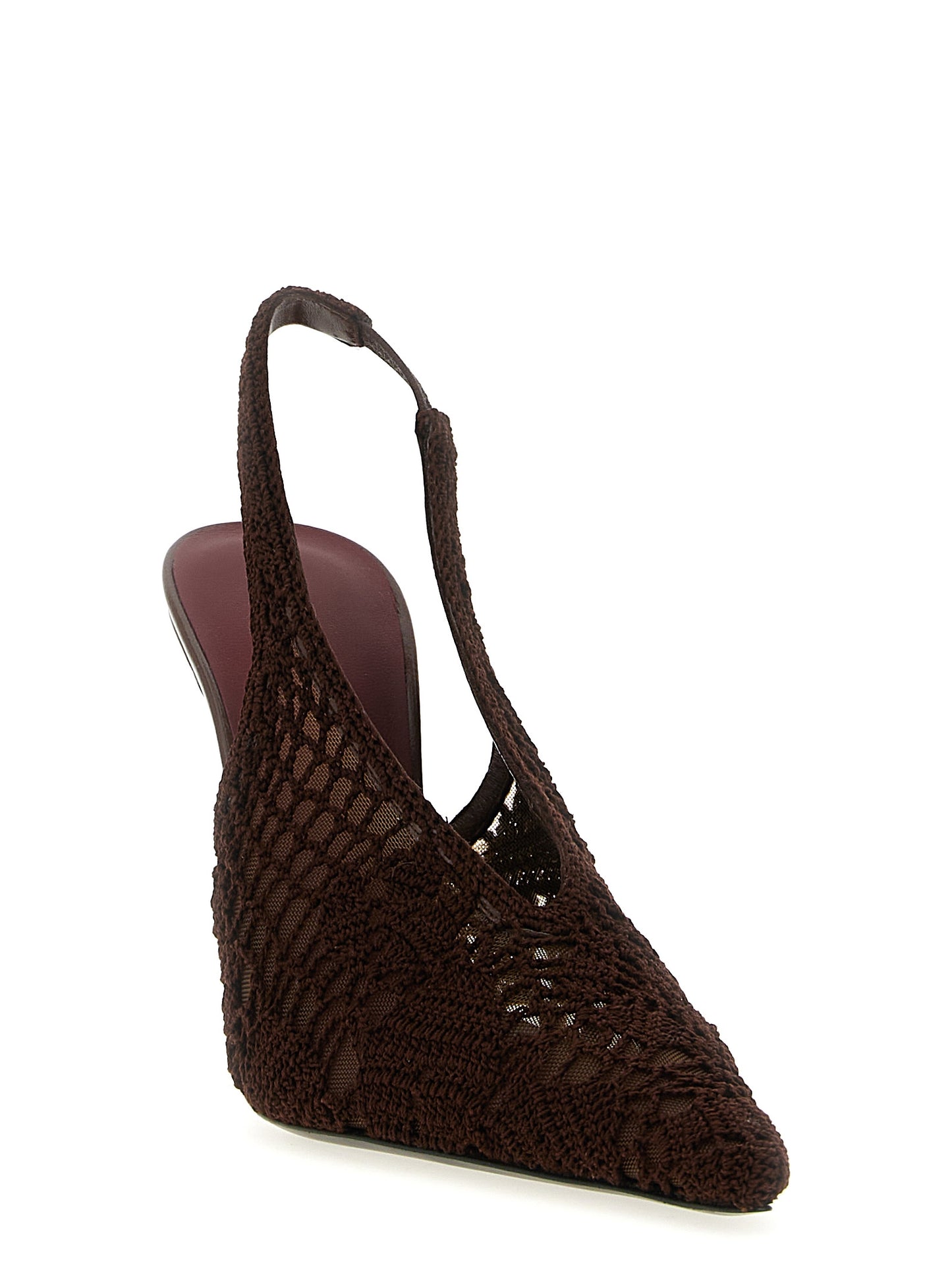 Crochet slingback Pumps