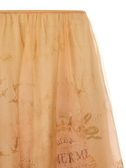 'Hypnotic Organza Maxi' skirt Skirts